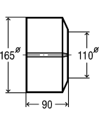 Apdaila Viega WC alkūnei, išardoma, 110x165x90 mm