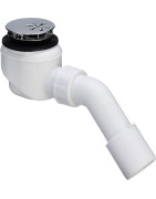 Sifonas Viega dušo padėklui, DN 40/50, 45°, su išimamu ventiliu