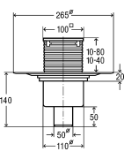 Trapas Viega Advantix, DN 50, su sukinėjama alkūne