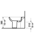Bidė Duravit D-Code, pastatoma