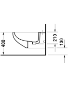 Bidė Duravit Colomba, pakabinama