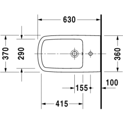 Bidė Duravit Durastyle, pastatoma
