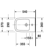Bidė Duravit Durastyle, pakabinama