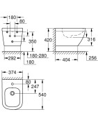 Bidė Grohe Euro Ceramic, pakabinama