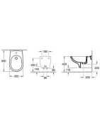 Bidė Gustavsberg Saval 2.0, pakabinama