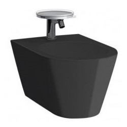 Bidė Laufen Kartell, juoda, pakabinama, 1 anga maišytuvui