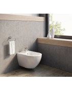 Bidė Ravak Uni Chrome, pakabinama, baltos spalvos