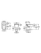 Bidė Roca The Gap, pastatoma, baltos spalvos