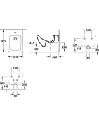 Bidė Villeroy&Boch Venticello, pakabinama, su CeramicPlus danga