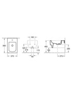 Bidė Villeroy&Boch Memento, pakabinama, su CeramicPlus danga