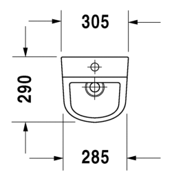 Pisuaras Duravit D-Code, išoriniu vandens įvadu, su sifonu