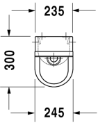 Pisuaras Duravit Starck 3, vidiniu vandens įvadu, su sifonu