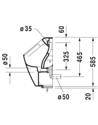 Pisuaras Duravit Me By Starck Rimless, elektroninis