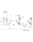 Pisuaras Gustavsberg Saval 2.0, išoriniu pajungimu