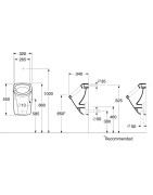 Pisuaras Gustavsberg Saval 2.0, vidiniu pajungimu