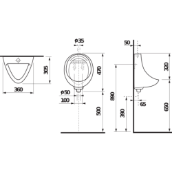 Pisuaras Jika Korint, išoriniu pajungimu, be valdymo sistemos