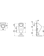 Pisuaras Laufen Caprino, vidiniu pajungimu, be valdymo sistemos