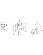 Pisuaras Laufen Caprino, paslėptu pajungimu, su valdymo sistema