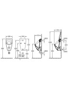 Pisuaras Villeroy&Boch Subway, vidiniu vandens įvadu