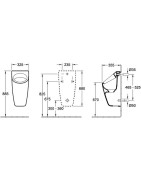 Pisuaras Villeroy&Boch Architectura, paslėptu įvadu