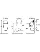 Pisuaras Villeroy&Boch Architectura, paslėptu vandens įvadu