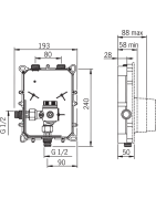 Pisuaro čiaupo korpusas Oras Electra