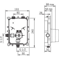 Pisuaro čiaupo korpusas Oras Electra
