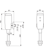 Pisuaro čiaupas Oras Electra, 6V, Bluetooth valdymas