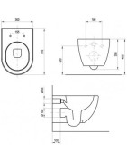 Potinkinis WC komplektas Alca Plast