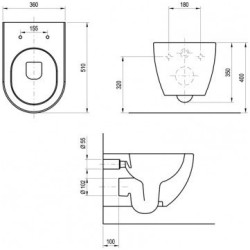 Potinkinis WC komplektas Alca Plast