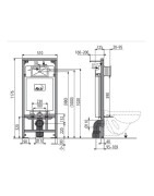 Potinkinis WC komplektas Alca Plast