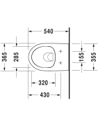 Pakabinamas unitazas Duravit DuraStyle Basic Rimless