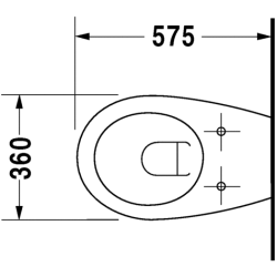 Pakabinamas unitazas Duravit Colomba, baltos spalvos