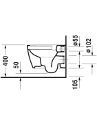 Unitazo komplektas Duravit Me By Starck Compact Rimless