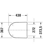 Unitazo komplektas Duravit Me By Starck Compact Rimless