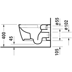 Unitazo komplektas Duravit Me By Starck Rimless