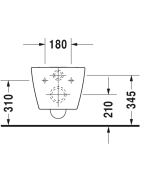 Unitazo komplektas Duravit Me By Starck Rimless