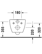 Pakabinamas unitazas Duravit Happy D.2, baltos spalvos