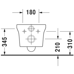 Pakabinamas unitazas Duravit P3 Comforts Rimless, baltas