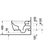 Pakabinamas unitazas Duravit Me By Starck Rimless