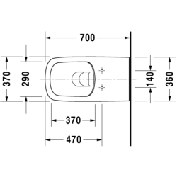 Pakabinamas unitazas Duravit DuraStyle Rimless, baltas