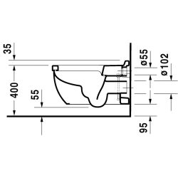 Pakabinamas unitazas Duravit Starck 3, SensoWash dangčiui