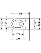 Pakabinamas unitazas Duravit Darling New, SensoWash dangčiui