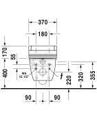 Pakabinamas unitazas Duravit Darling New, SensoWash dangčiui