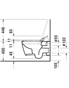 Unitazo komplektas Duravit Me By Starck Rimless SensoWash