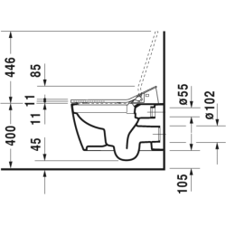 Unitazo komplektas Duravit Me By Starck Rimless SensoWash