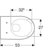 Pakabinamas unitazas Geberit Selnova, baltos spalvos