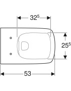 Pakabinamas unitazas Geberit Selnova Square Rimfree