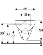 Pakabinamas unitazas Geberit Selnova Square Rimfree