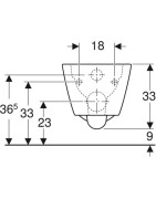 Pakabinamas unitazas Geberit Smyle Square Rimfree
